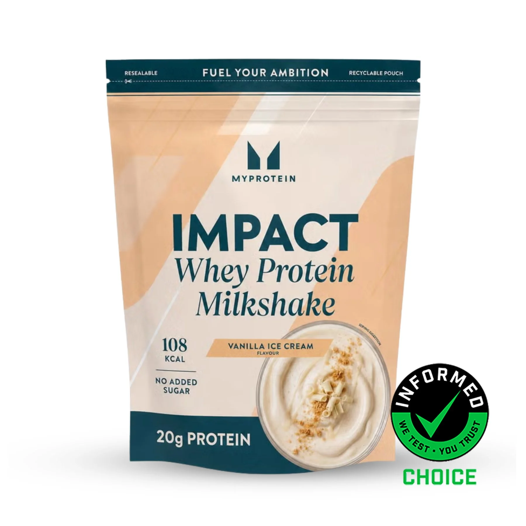 Impact Whey Protein - 435G - 15porzioni - Vanilla Ice Cream (Milkshake) Immagine 1