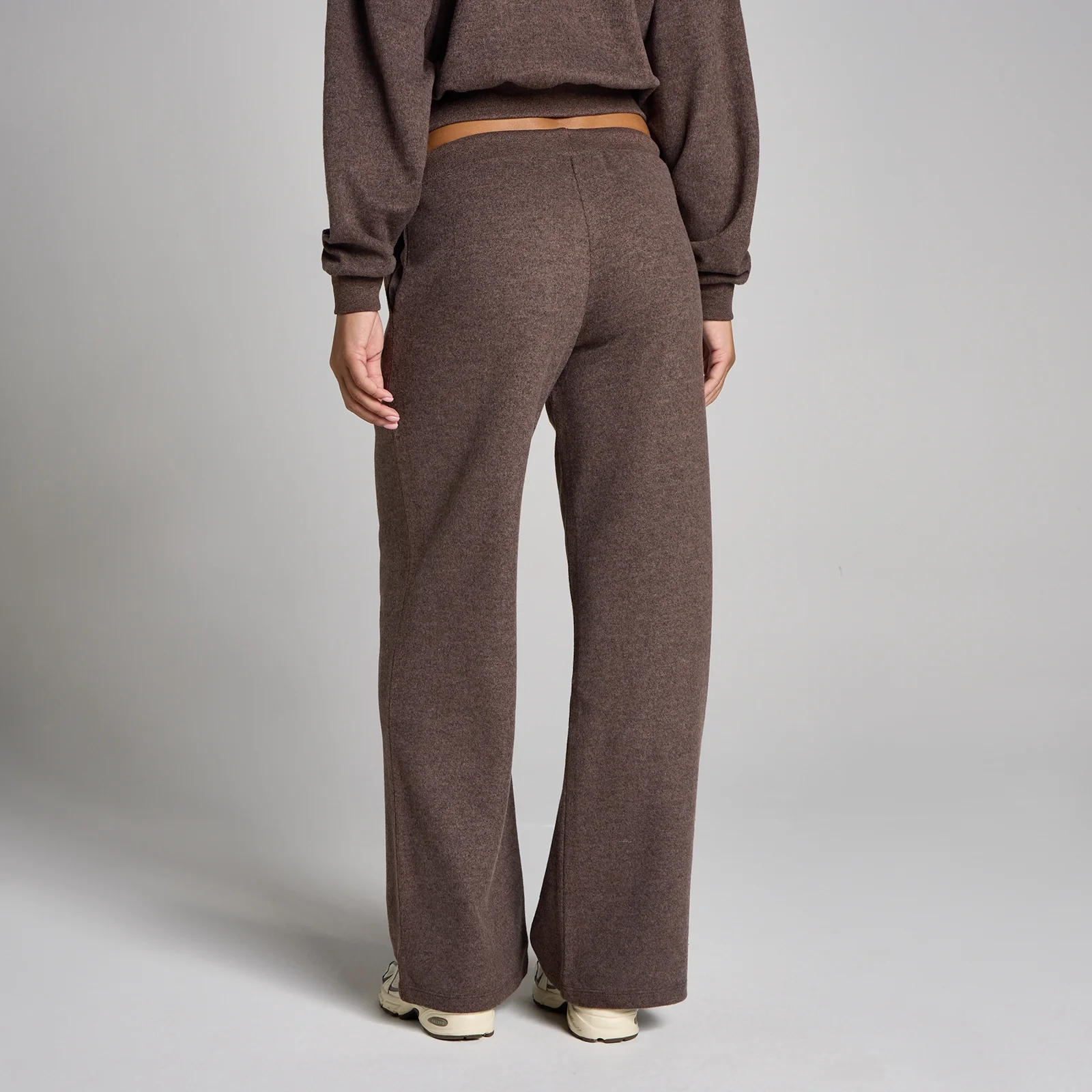 Joggers a gamba dritta MP donna mid rise morbidi al tatto - Marrone melange - XS Immagine 2