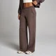 Joggers a gamba dritta MP donna mid rise morbidi al tatto - Marrone melange