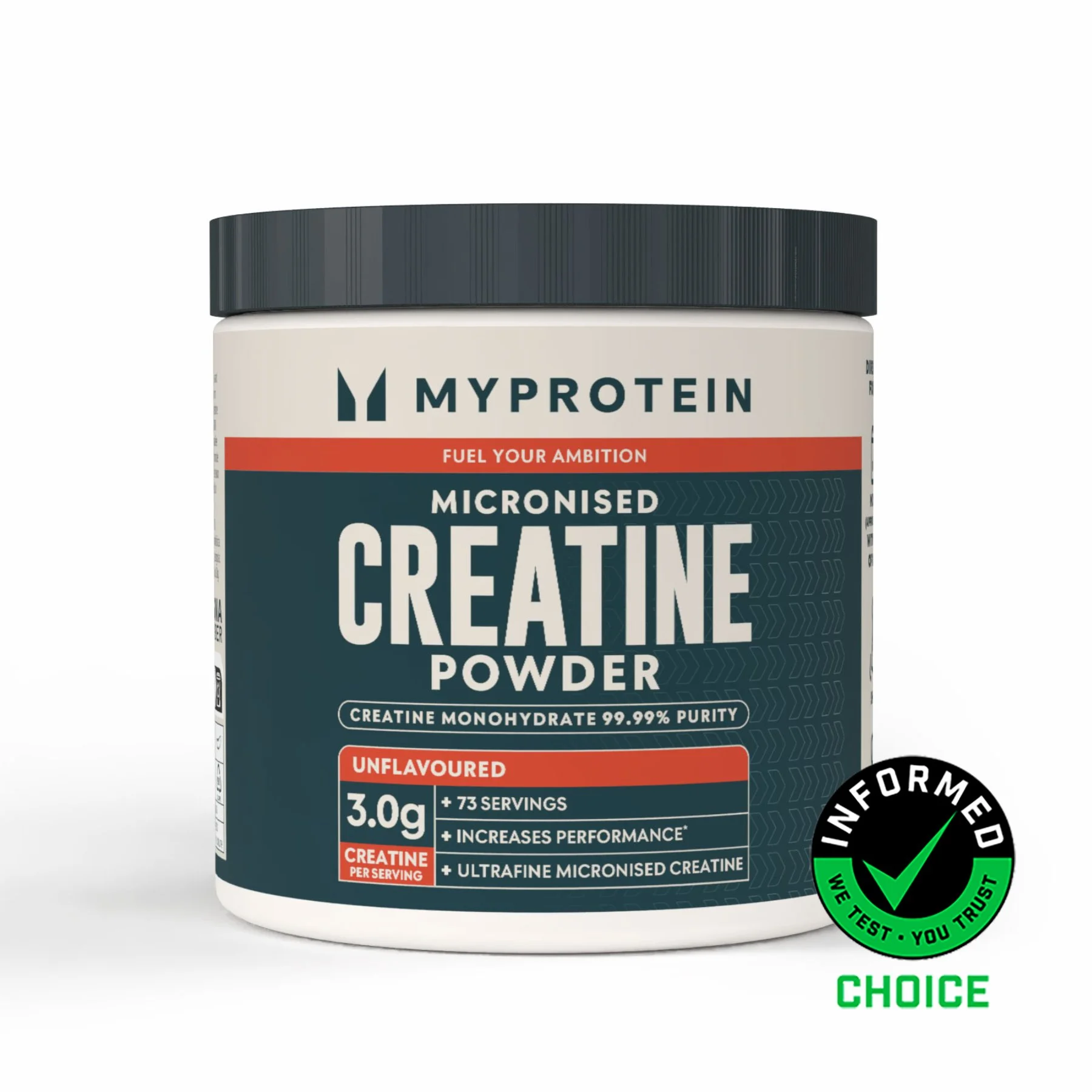 Creatina micronizzata in polvere - 250g - 73porzioni - Senza aroma Immagine 1