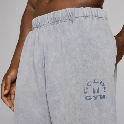 MP X Gold's Uomo Washed Graphic Oversized Pantaloni da Jogging - Steel Blue - L Immagine 6