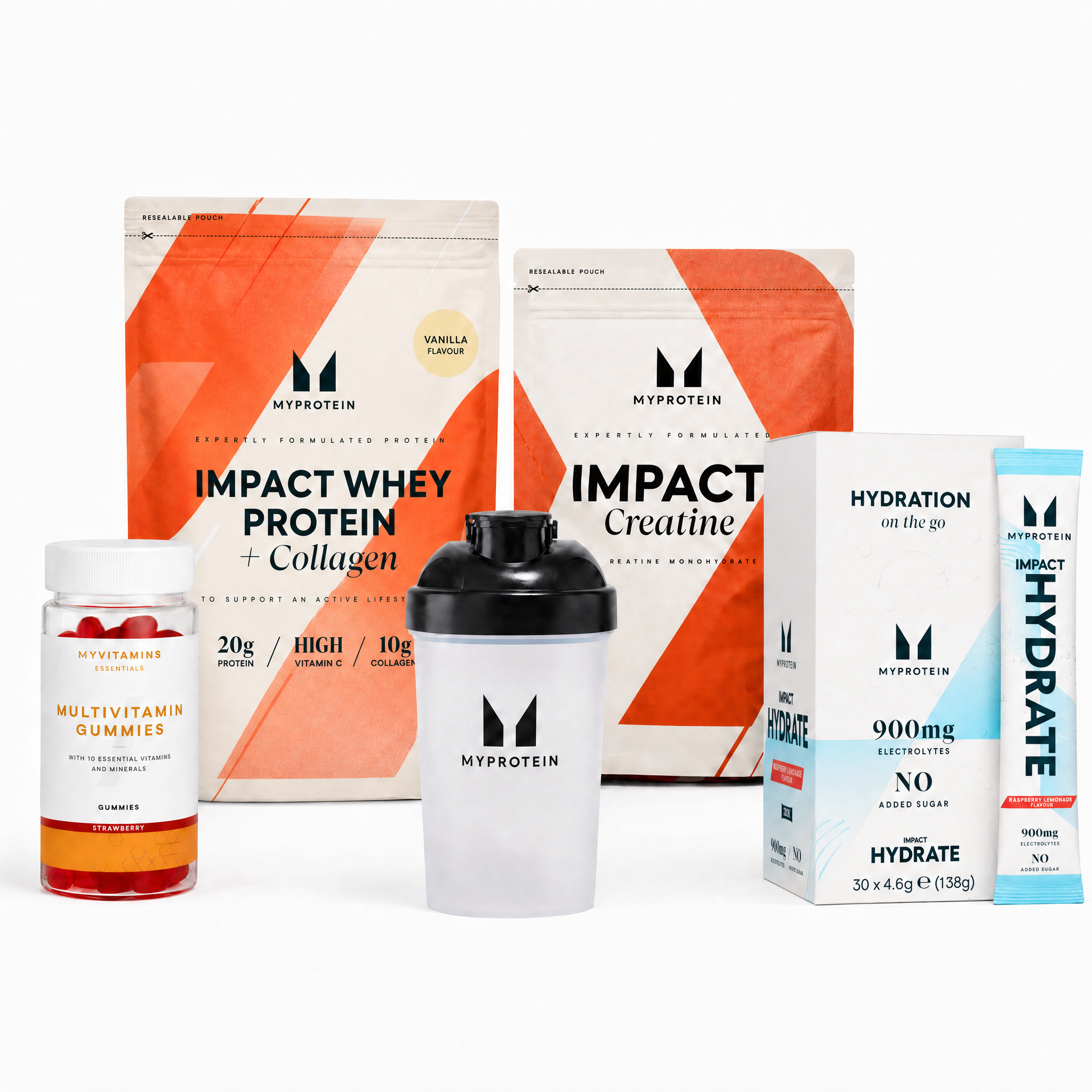 Impact Week Protein Bundle - Raspberry Lemonade - 30porzioni - Vaniglia Immagine 1