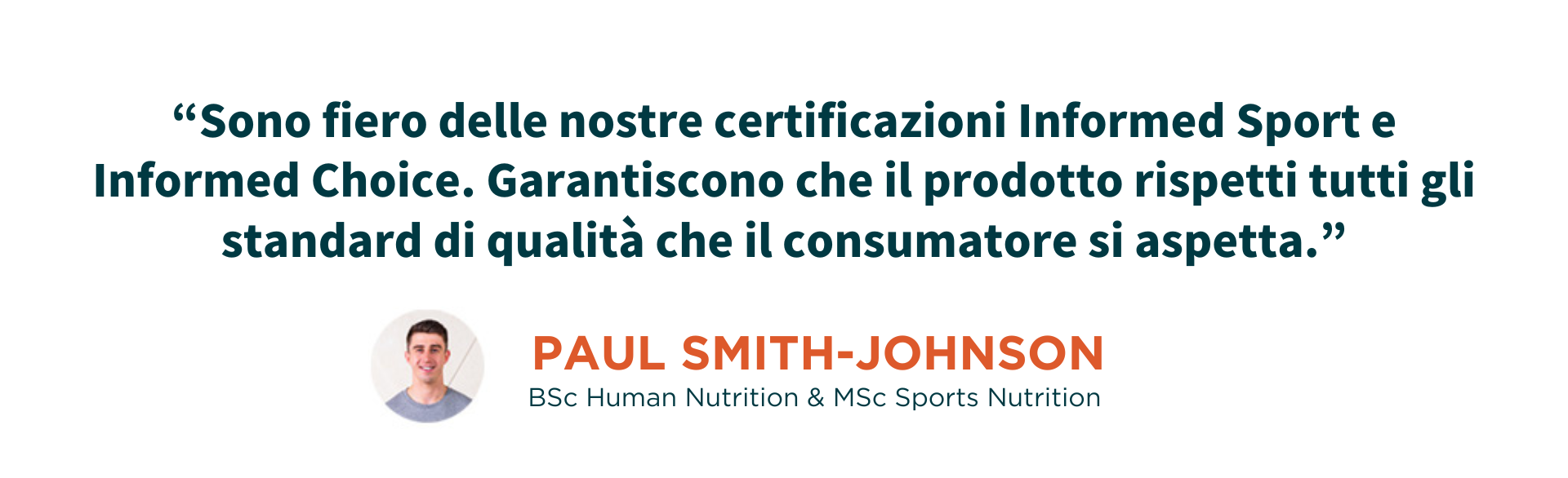 Testimonial from Paul Smith-Johnson about Informed Choice and Informed Sport
